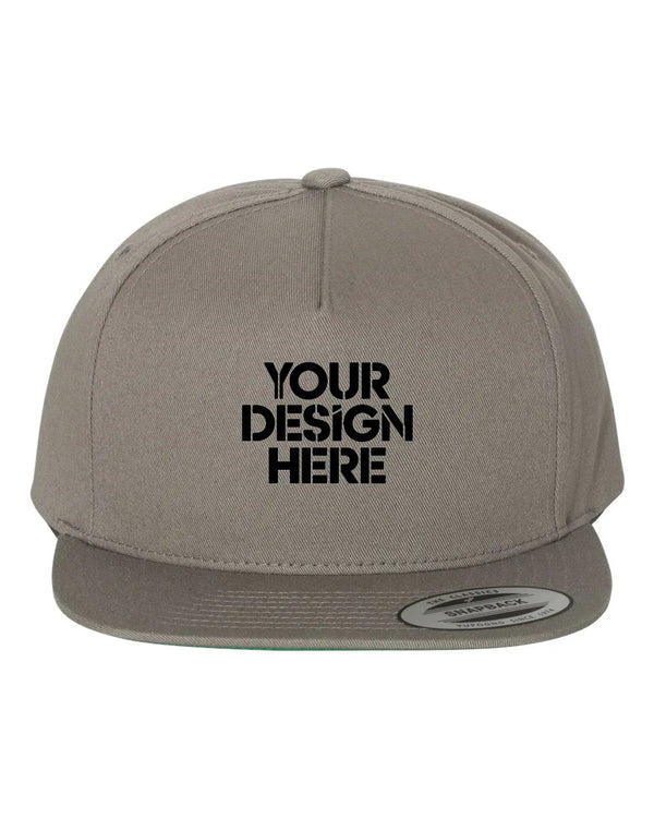 Adult 5-Panel Cotton Twill Snapback Cap