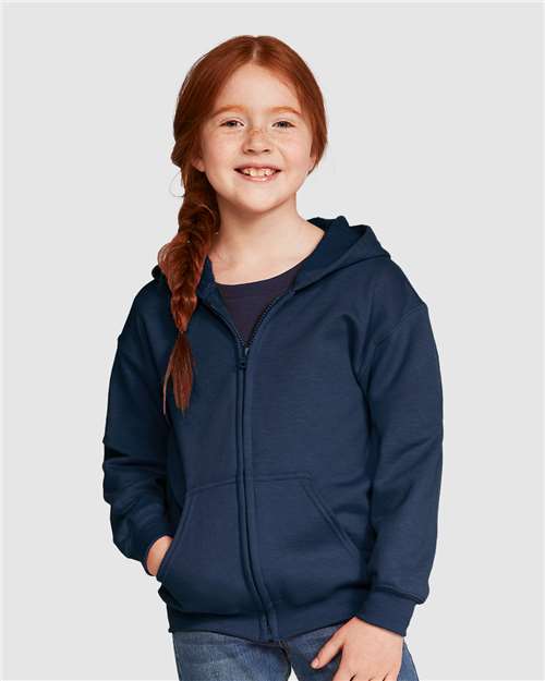 Gildan Youth Heavy Blend Full-Zip Hoodie