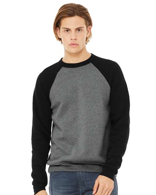 Bella + Canvas Sponge Fleece Raglan Crewneck