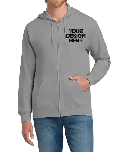 Budget Unisex Zip Up Hoodie