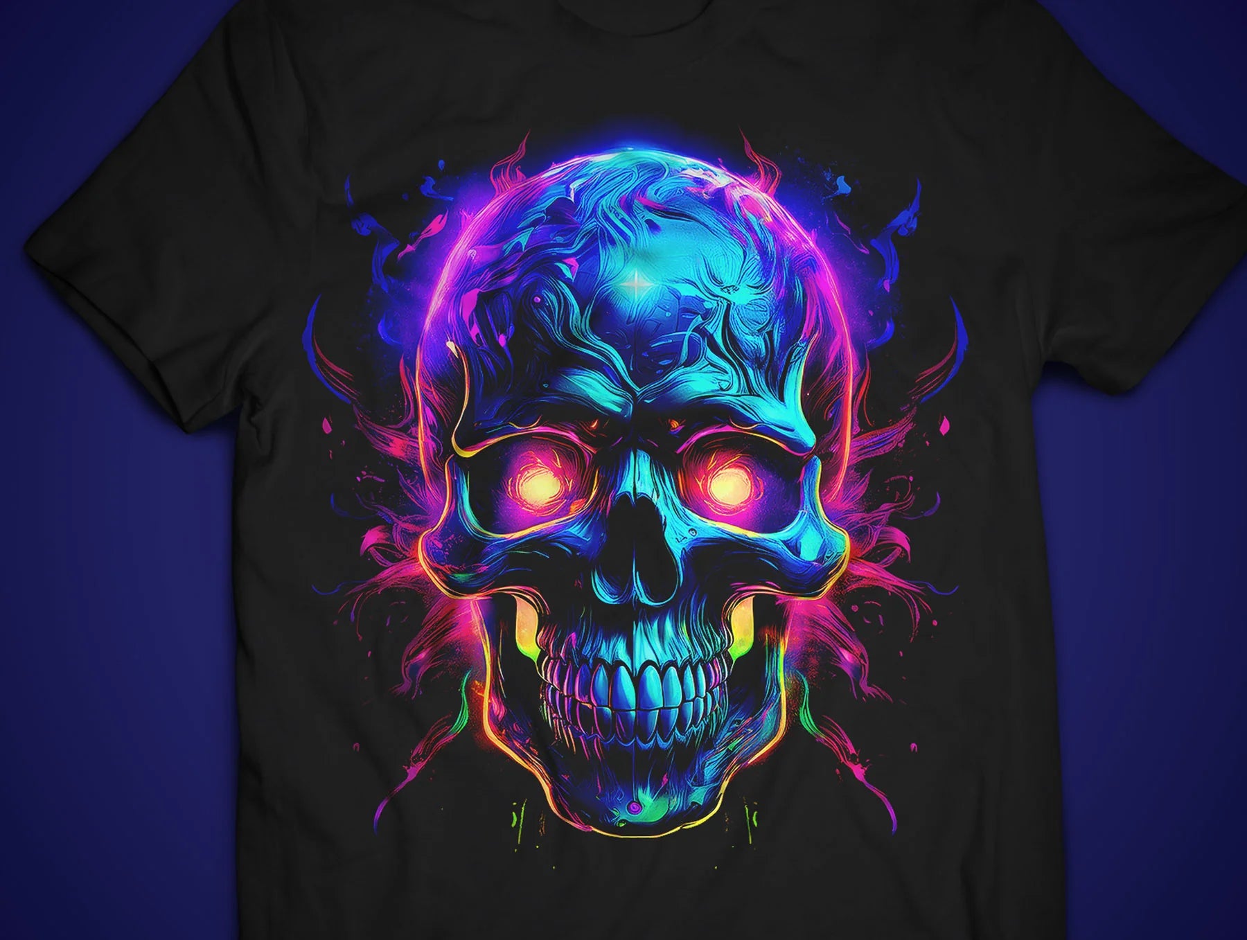 Garment printed with DTF transfers showing vibrant colors