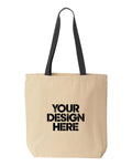 Tote with Contrast-Color Handles
