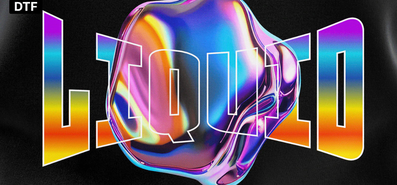 A vibrant DTF print showing crisp colors