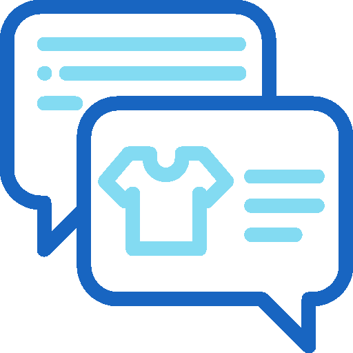 Icon showing customer support