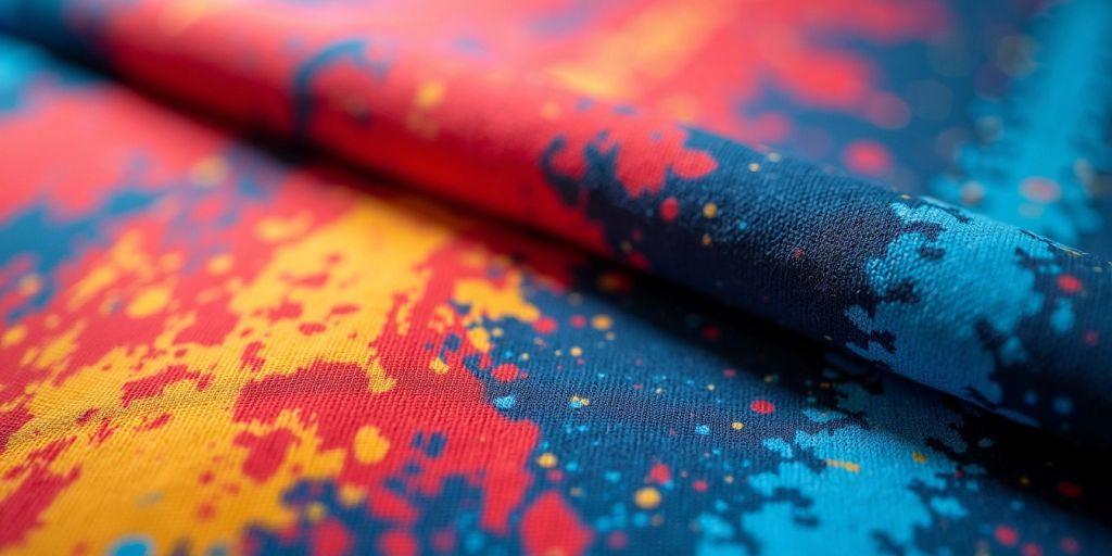 Garment printed with DTF transfers showing shart details